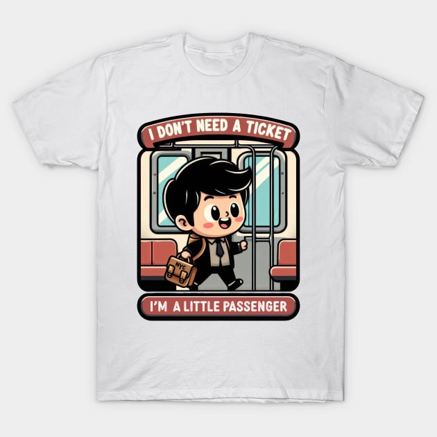 New York Subway kids NYC Subway Train T-Shirt by Nysa Design